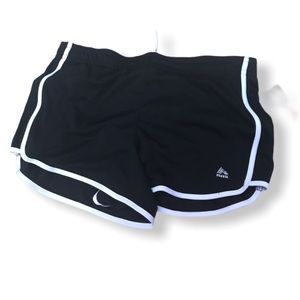 RBX ACTIVE Black Lined Athletic Moisture Wicking Short with White Stripe NWT